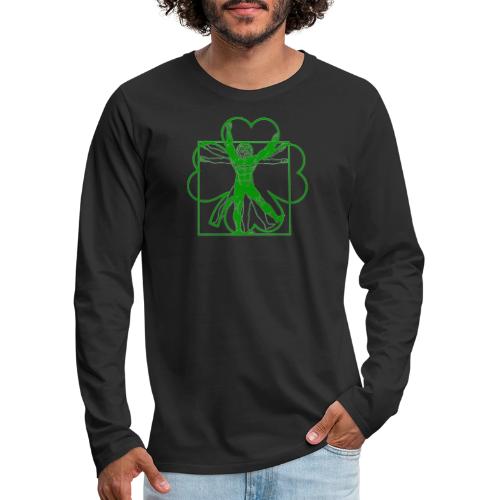 KPT LOGO shamrock GREEN - Men's Premium Long Sleeve T-Shirt