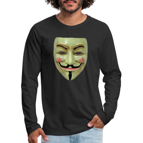 Guy Fawkes Mask - Men's Premium Long Sleeve T-Shirt
