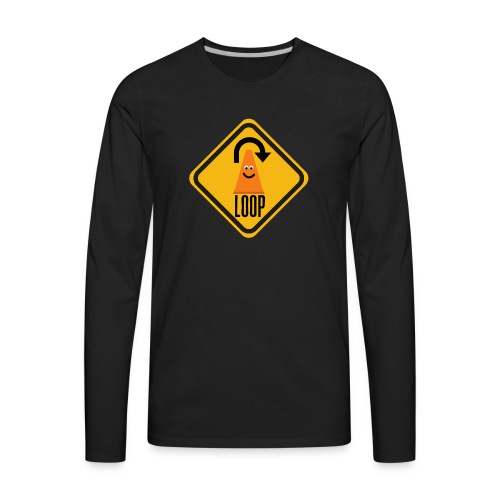Coney’s Loop Sign - Men's Premium Long Sleeve T-Shirt