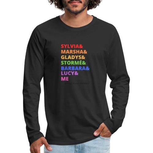 Queer Heroines & Me (Rainbow) - Men's Premium Long Sleeve T-Shirt