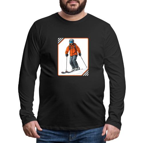 Skiing Thrill Ride - Men's Premium Long Sleeve T-Shirt
