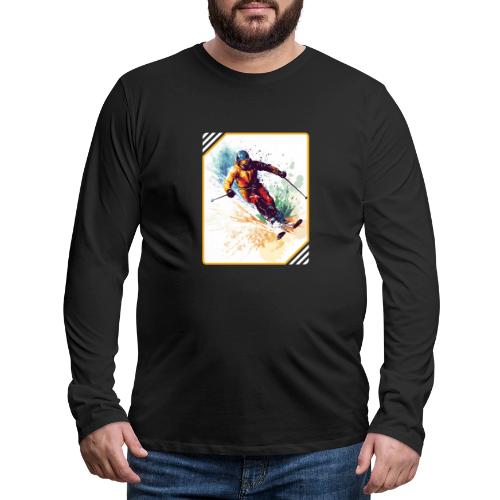 Winter Skiing Escape - Men's Premium Long Sleeve T-Shirt