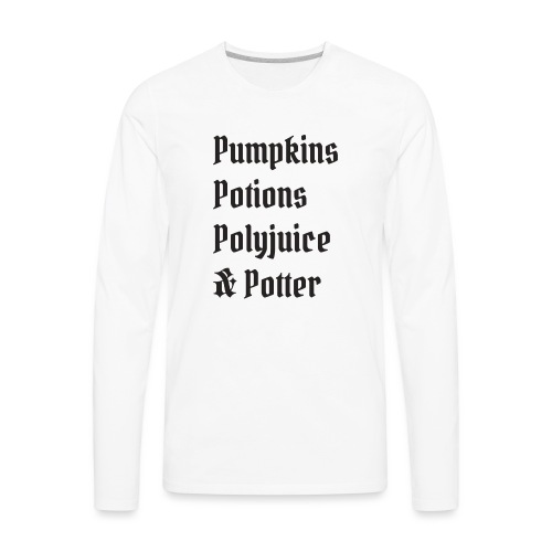 Pumpkins Potions Polyjuice & Potter - Men's Premium Long Sleeve T-Shirt