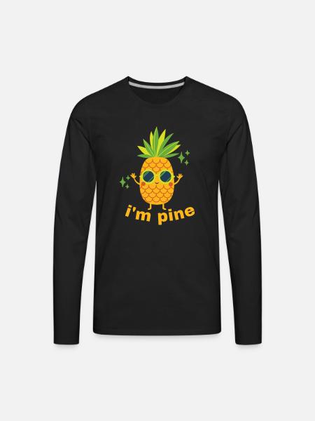 I'M PINE - Men's Premium Long Sleeve T-Shirt - black