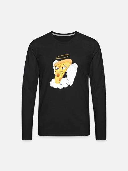 Angel Slice - Men's Premium Long Sleeve T-Shirt - black