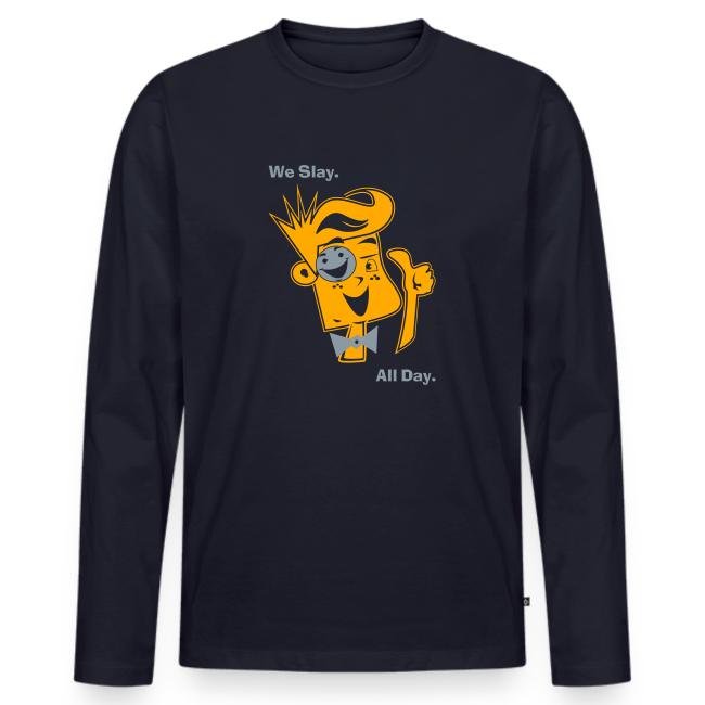 We Slay All Day Shiny Shirt Metallic Silver & Gold
