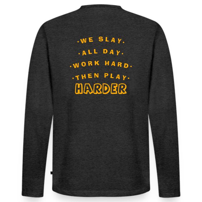 We Slay All Day Shiny Shirt Metallic Silver & Gold