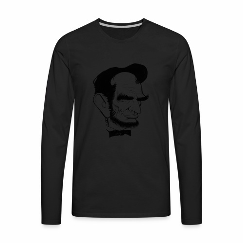 Lincoln caricature - Men's Premium Long Sleeve T-Shirt
