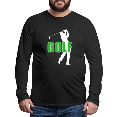 Golf: Classic Golf Motion - Men's Premium Long Sleeve T-Shirt