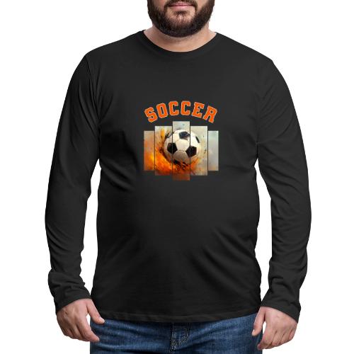 Soccer Iconic Touch - Men's Premium Long Sleeve T-Shirt