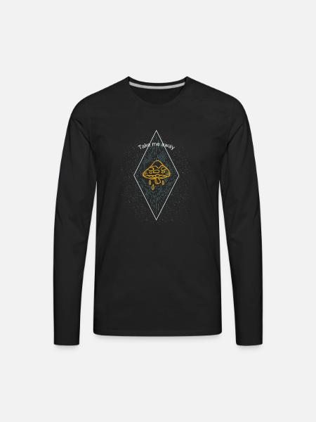 Take Me Away - Men's Premium Long Sleeve T-Shirt - black