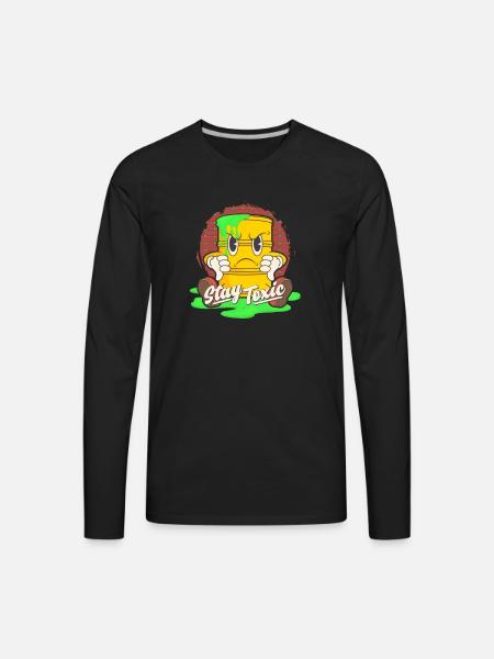 Stay toxic - Men's Premium Long Sleeve T-Shirt - black