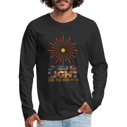 Speed of light - Men's Premium Long Sleeve T-Shirt