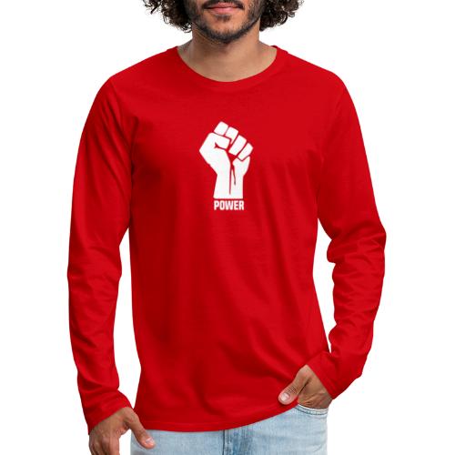 Black Power Fist - Men's Premium Long Sleeve T-Shirt