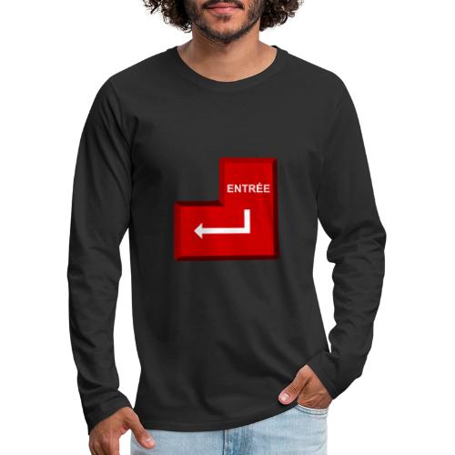 Press Enter - Men's Premium Long Sleeve T-Shirt