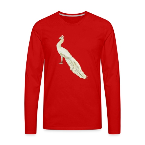 White peacock - Men's Premium Long Sleeve T-Shirt