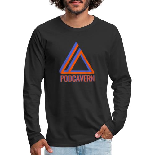 PodCavern Logo - Men's Premium Long Sleeve T-Shirt