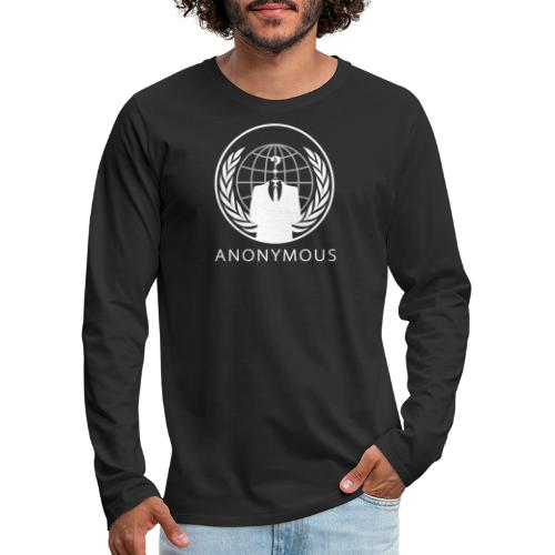 Anonymous 1 - White - Men's Premium Long Sleeve T-Shirt