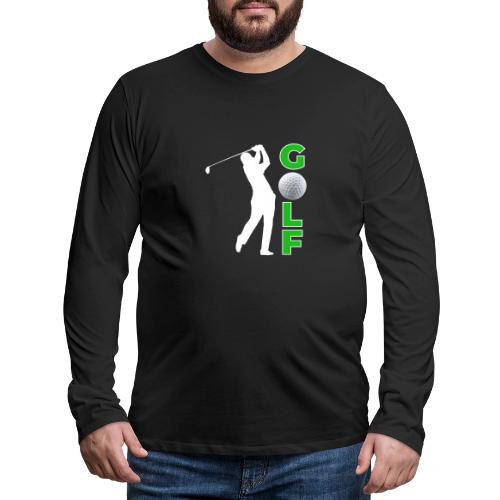 Golf: Classic Golf Motion - Men's Premium Long Sleeve T-Shirt