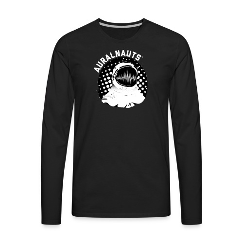 Auralnauts Logo w/ White Text - Men's Premium Long Sleeve T-Shirt