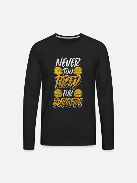 Meal Food Hotel Menu - Men's Premium Long Sleeve T-Shirt - black