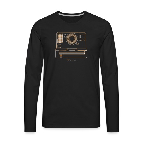 Camera Sketches - Polaroid OneStep2 - Men's Premium Long Sleeve T-Shirt