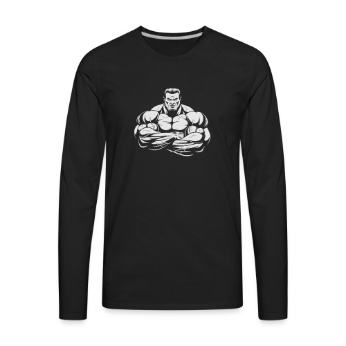An Angry Bodybuilding Coach - Men's Premium Long Sleeve T-Shirt