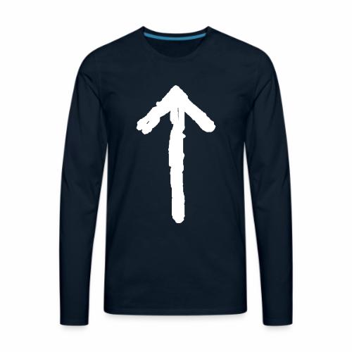 Elder Futhark Rune Tiwaz - Letter T - Men's Premium Long Sleeve T-Shirt