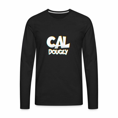 CAL DOUGEY TEXT - Men's Premium Long Sleeve T-Shirt