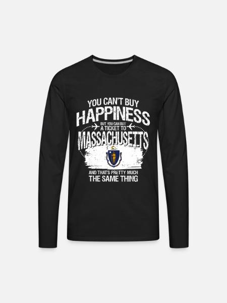 Massachusetts - Men's Premium Long Sleeve T-Shirt - black