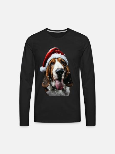 Basset Hound - Men's Premium Long Sleeve T-Shirt - black