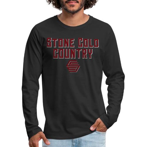 Stone Cold Country Band - Full Logo - Men's Premium Long Sleeve T-Shirt