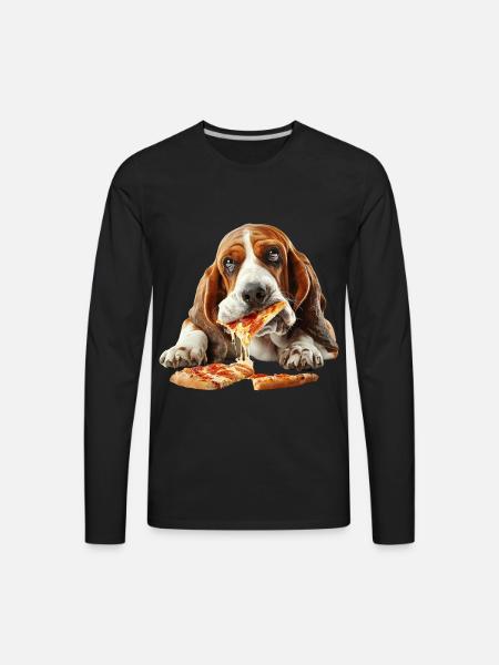 Basset Hound - Men's Premium Long Sleeve T-Shirt - black