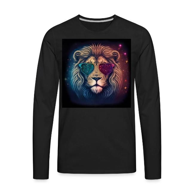 Jesus Lion of Judah wearing love glasses