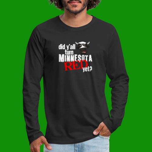 Turn Minnesota Red - Men's Premium Long Sleeve T-Shirt
