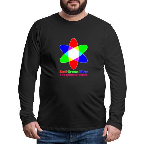 Primary colors: RGB Origins - Men's Premium Long Sleeve T-Shirt