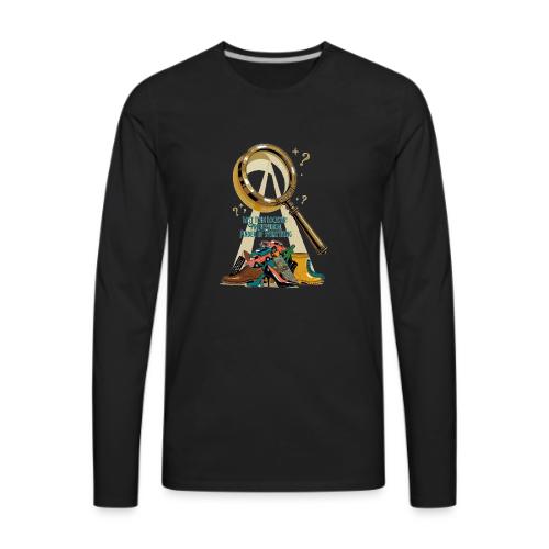 Lost Item Locator T Shirt, Professional Finder Mug - Men's Premium Long Sleeve T-Shirt