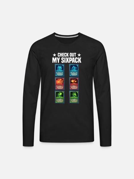 Trading cards - Men's Premium Long Sleeve T-Shirt - black