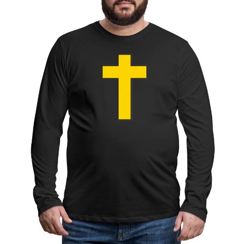 Kevlar Cross Shirt–Christian Strength and Protect - Men's Premium Long Sleeve T-Shirt
