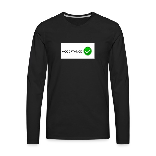 accpetnace_logo - Men's Premium Long Sleeve T-Shirt