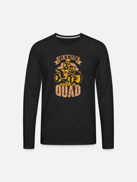 Quad Driver Offroad - Men's Premium Long Sleeve T-Shirt - black