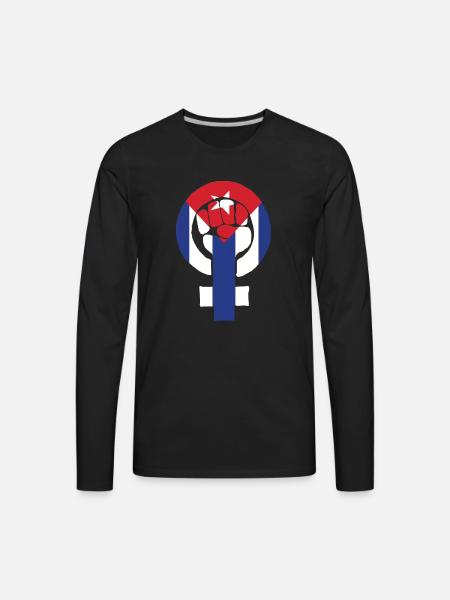 Cuban Feminism - Men's Premium Long Sleeve T-Shirt - black