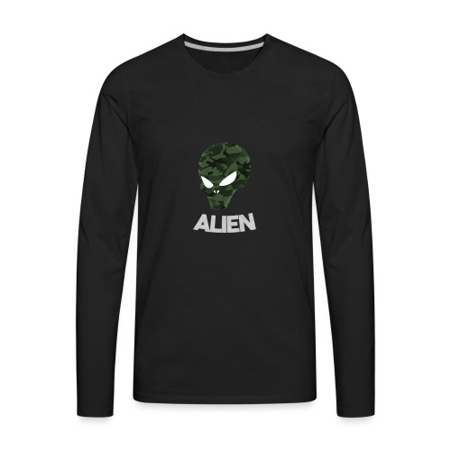 Military Alien - Men's Premium Long Sleeve T-Shirt