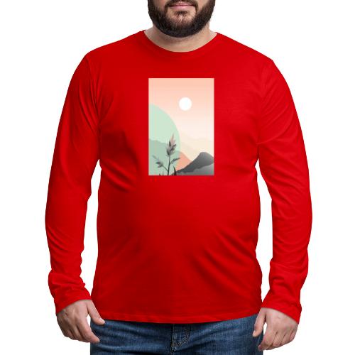 Retro Sunrise - Men's Premium Long Sleeve T-Shirt