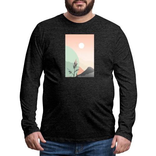 Retro Sunrise - Men's Premium Long Sleeve T-Shirt