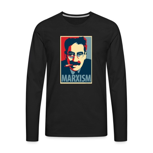 Marxism: Obama Poster Parody - Men's Premium Long Sleeve T-Shirt