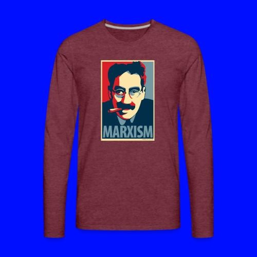 Marxism: Obama Poster Parody - Men's Premium Long Sleeve T-Shirt