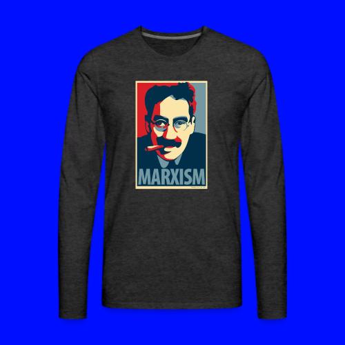 Marxism: Obama Poster Parody - Men's Premium Long Sleeve T-Shirt
