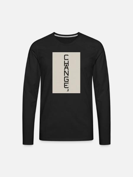 Vertical Change Rope Art - Men's Premium Long Sleeve T-Shirt - black