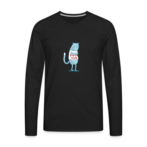 Sociopath Cat - Men's Premium Long Sleeve T-Shirt